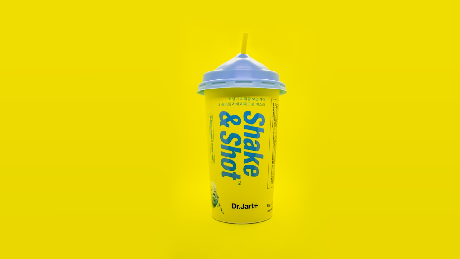 A consumer product packshot photographed against a bright studio background