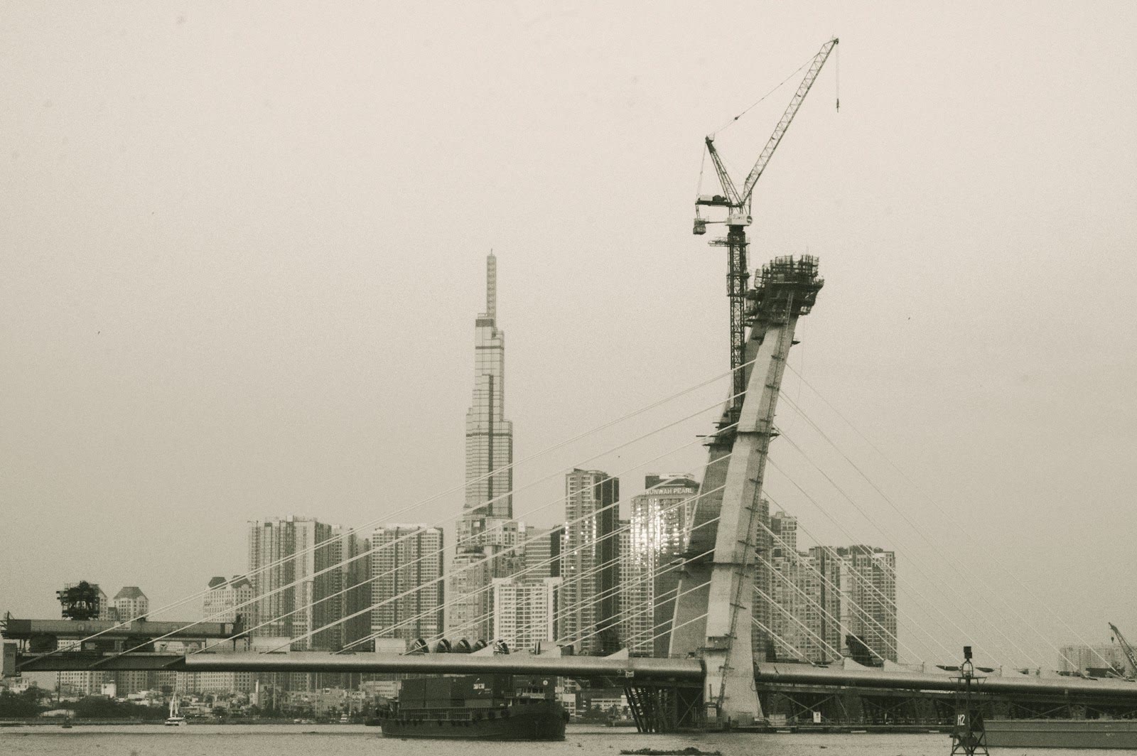 Landmark 81 rising over the Ho Chi Minh City skyline