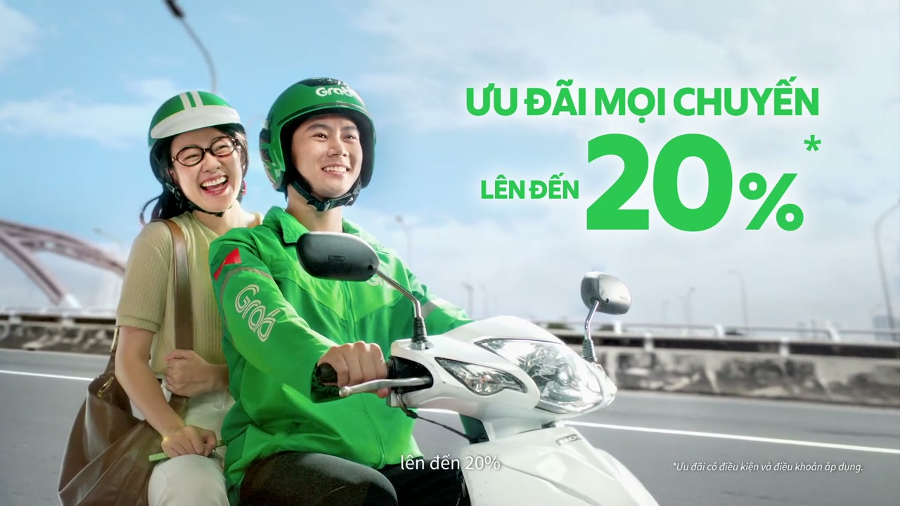 Frame from the Grab Unlimited campaign produced in Vietnam by Hoang Films